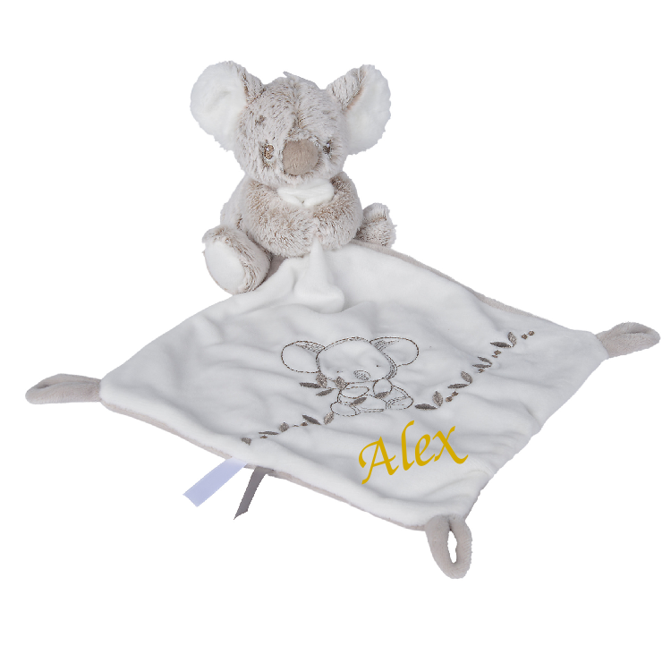  nola the koala baby comforter grey white 25 cm 